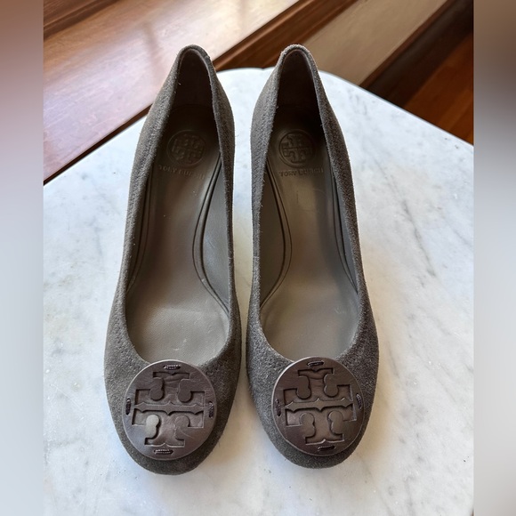 Tory Burch Shoes - Tory Burch Women's Taupe Suede Heels